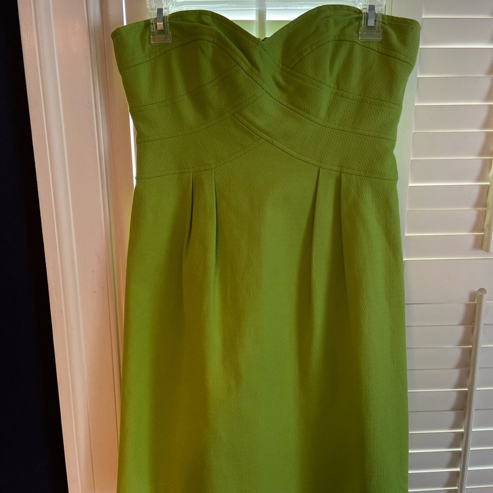 Nanette Lepore Green Strapless Dress
